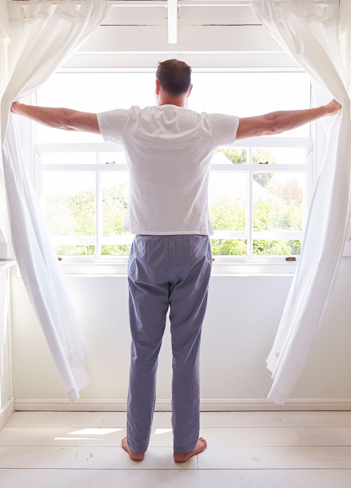 Wandfarbe, Schlafzimmer, Silikatfarbe, Lüften